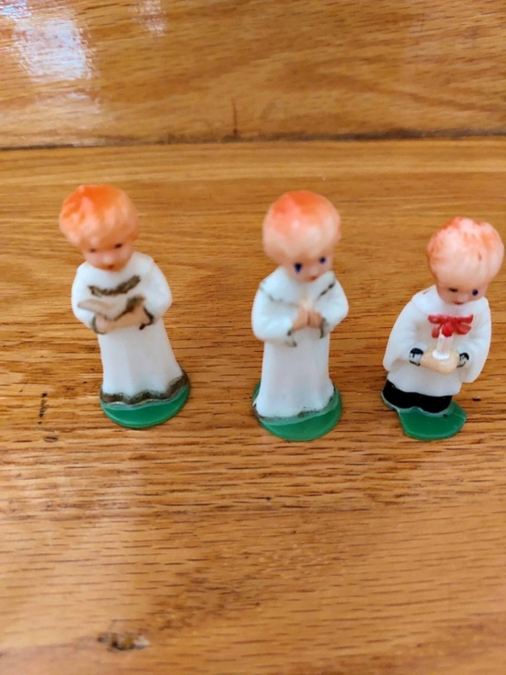Putz Christmas Choir Boy Holiday Figurines - 1950's